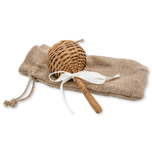 Hand Woven Wicker Bell Rattle