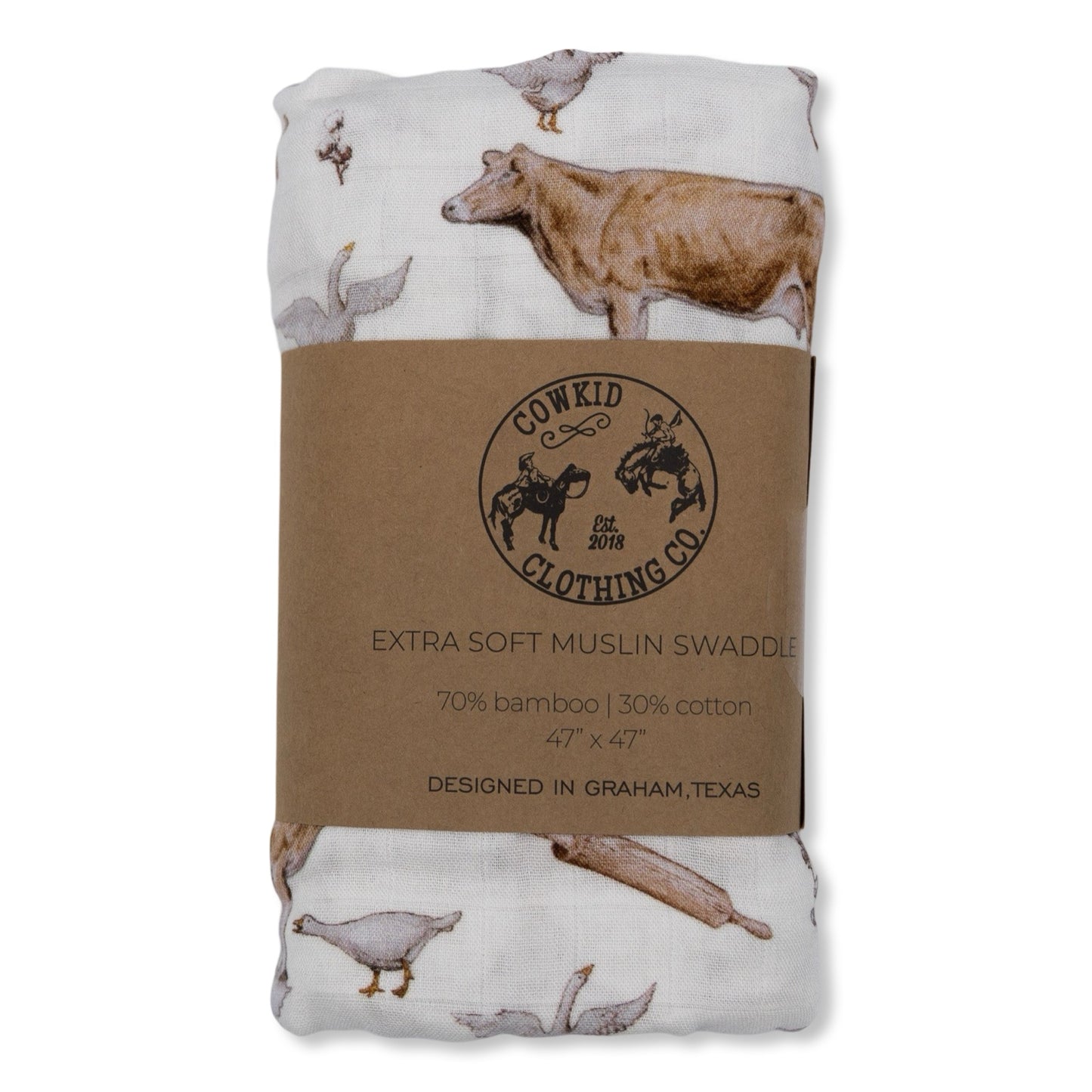 Homestead Bamboo Muslin Swaddle