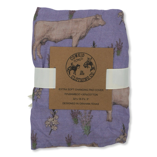 Charolais Bamboo Muslin Changing Pad Cover