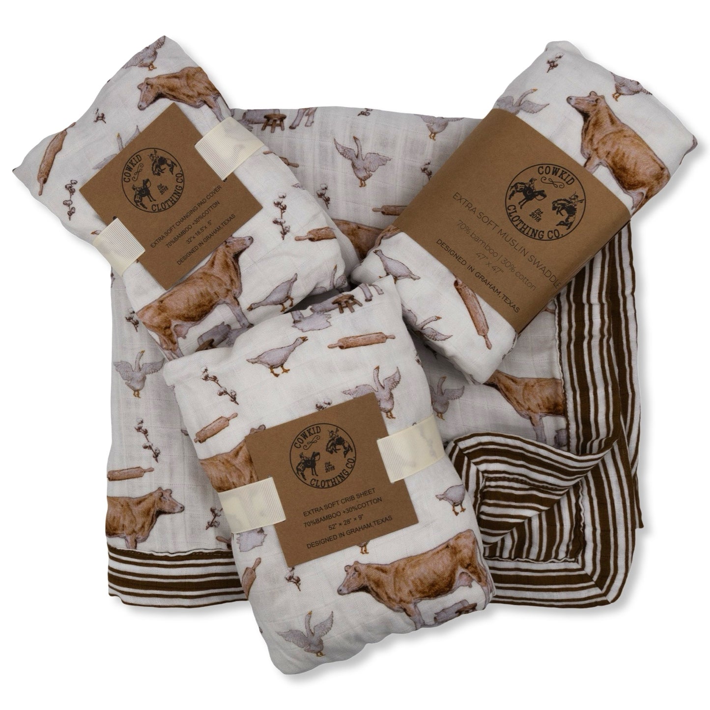 Homestead Bamboo Muslin Swaddle