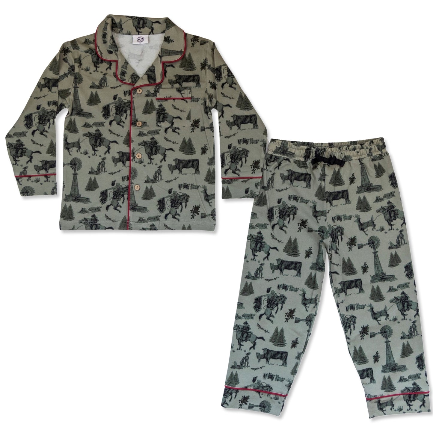 Vintage Plains Christmas Pajama Set