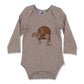 Cowboy Rides Away Long Sleeve Onesie