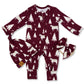 Winter Wonderland Christmas Folding Feet Jammies