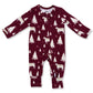 Winter Wonderland Christmas Folding Feet Jammies
