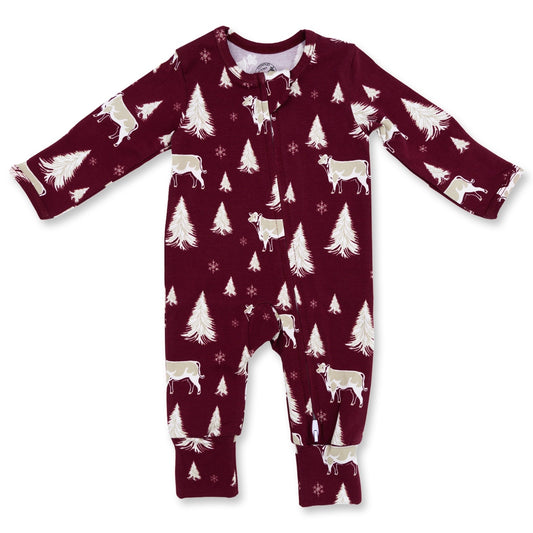 Winter Wonderland Christmas Folding Feet Jammies