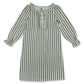 Silent Night Vintage Stripe Christmas Nightgown