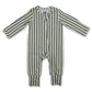 Silent Night Vintage Stripe Christmas Folding Feet Jammies