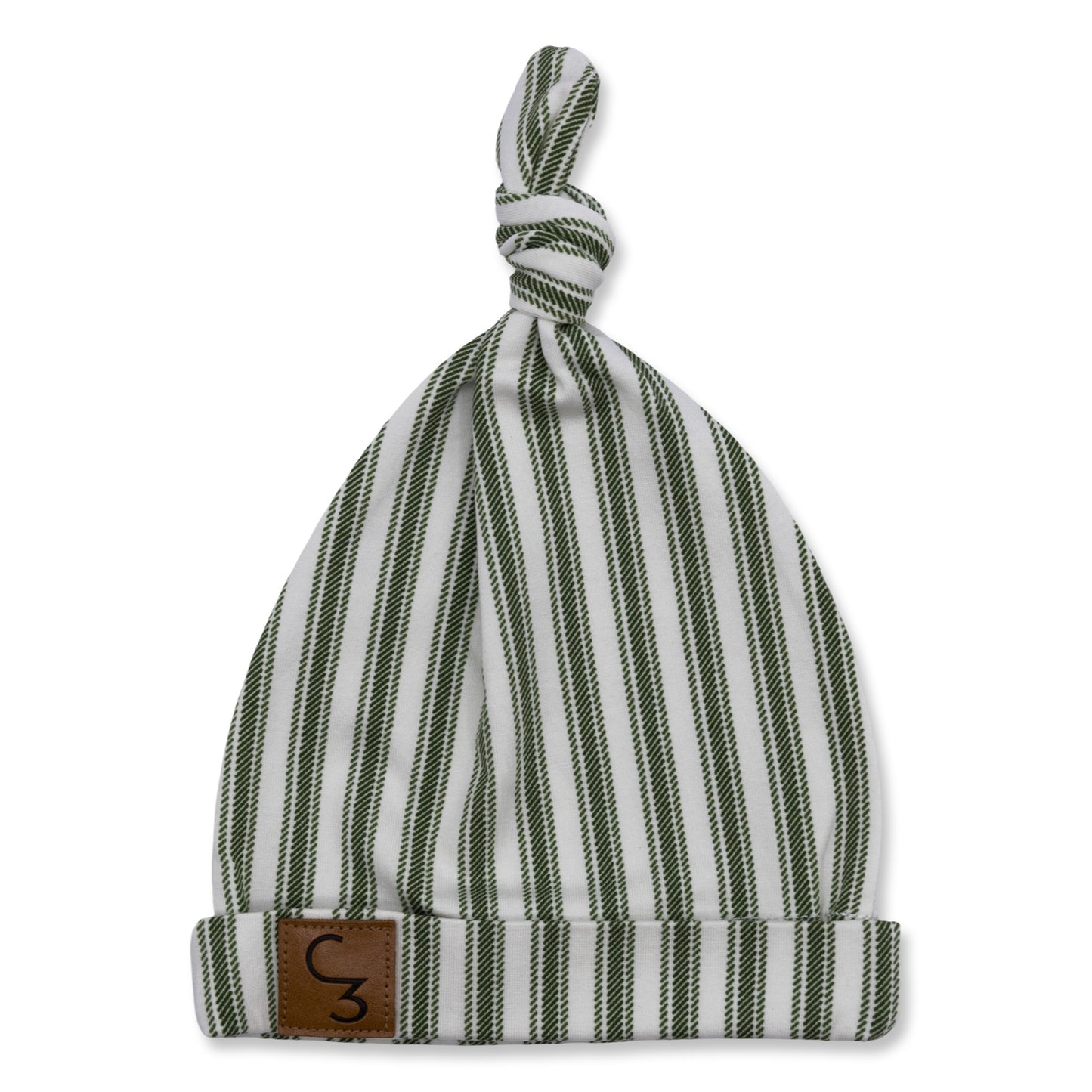 Silent Night Vintage Stripe Christmas Newborn Baby Hat