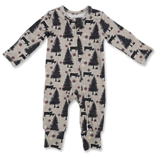 O Holy Night Christmas Folding Feet Jammies