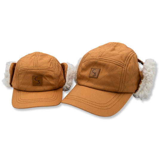 Quilted Storm Hat with Ear Covers (Infant-Adult)