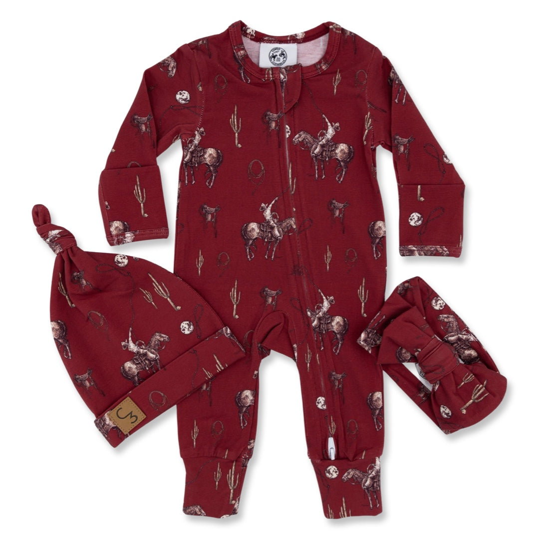 Rope the Moon for You Folding Feet Jammies