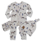 Spring on the Ranch -Ruffled- Folding Feet Jammies