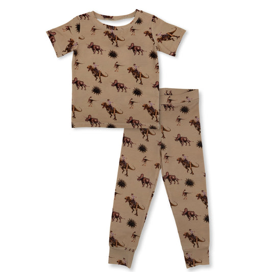 Cowboy Dino Short Sleeve Set