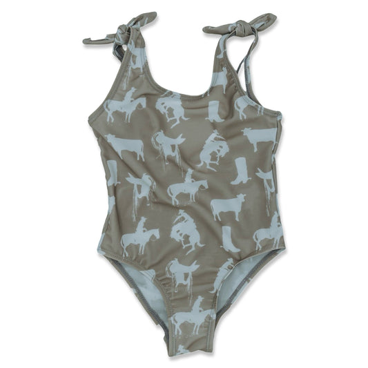 Rustic Roots One Piece Girl's Swimsuit