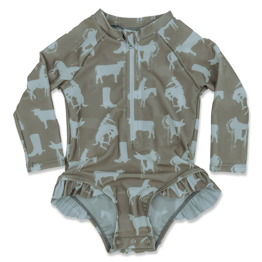 Rustic Roots Infant Long Sleeve Swimsuit