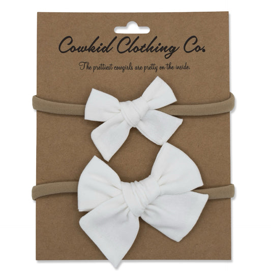 Ivory Linen 2-Piece Headband Set