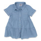 Light Denim Pearl Snap Dress (Infant-Adult)