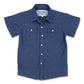 Dark Denim Short Sleeve Pearl Snap (Toddler-Adult)