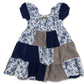 Cowboy Charm Patchwork Cotton Gauze Dress (Infant-Adult)