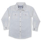 White Long Sleeve Pearl Snap (Toddler-Adult)