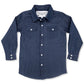 Dark Denim Long Sleeve Pearl Snap (Toddler-Adult)