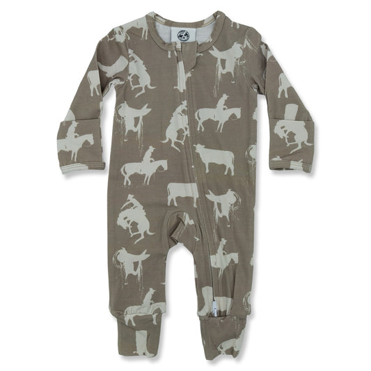 Rustic Roots Folding Feet Jammies