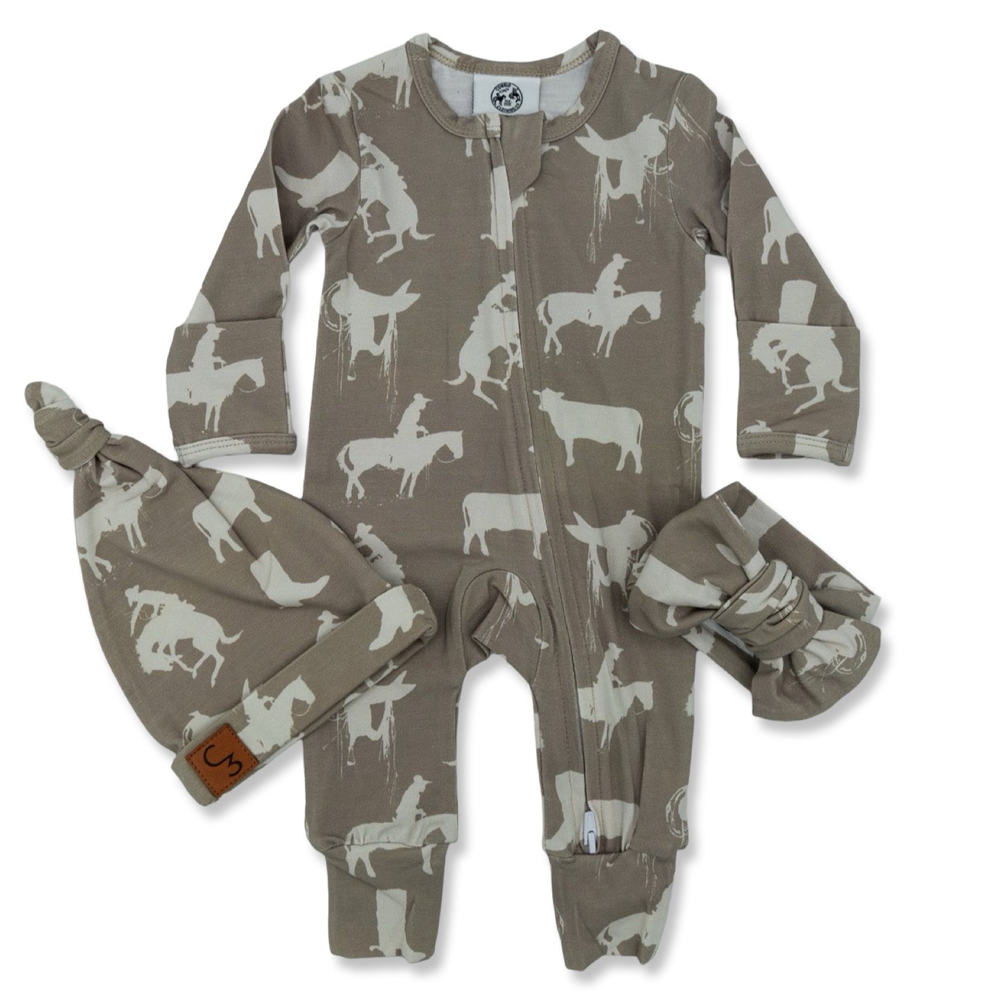 Rustic Roots Folding Feet Jammies