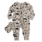 Western Serenity -Ruffled- Folding Feet Jammies