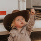 Beige Paisley Long Sleeve Pearl Snap Onesie