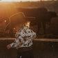 Cowboy Dino Long Sleeve Pearl Snap Onesie
