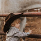 Diamond Floral Long Sleeve Pearl Snap Onesie