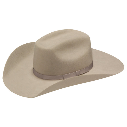 Taupe Youth Wool Hat with Wide Band
