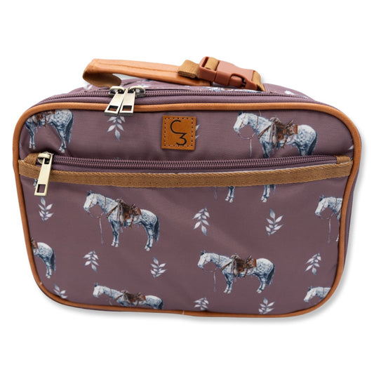 Mauve Ranch Horse Lunch Box