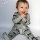 Olive Angus Folding Feet Jammies
