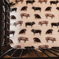 Pig Bamboo Muslin Crib Sheet