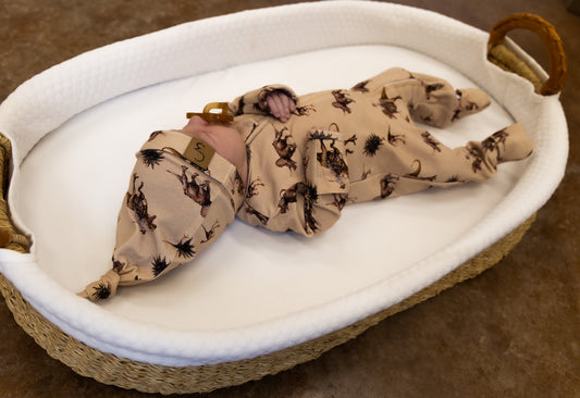 Cowboy Dino Newborn Baby Hat