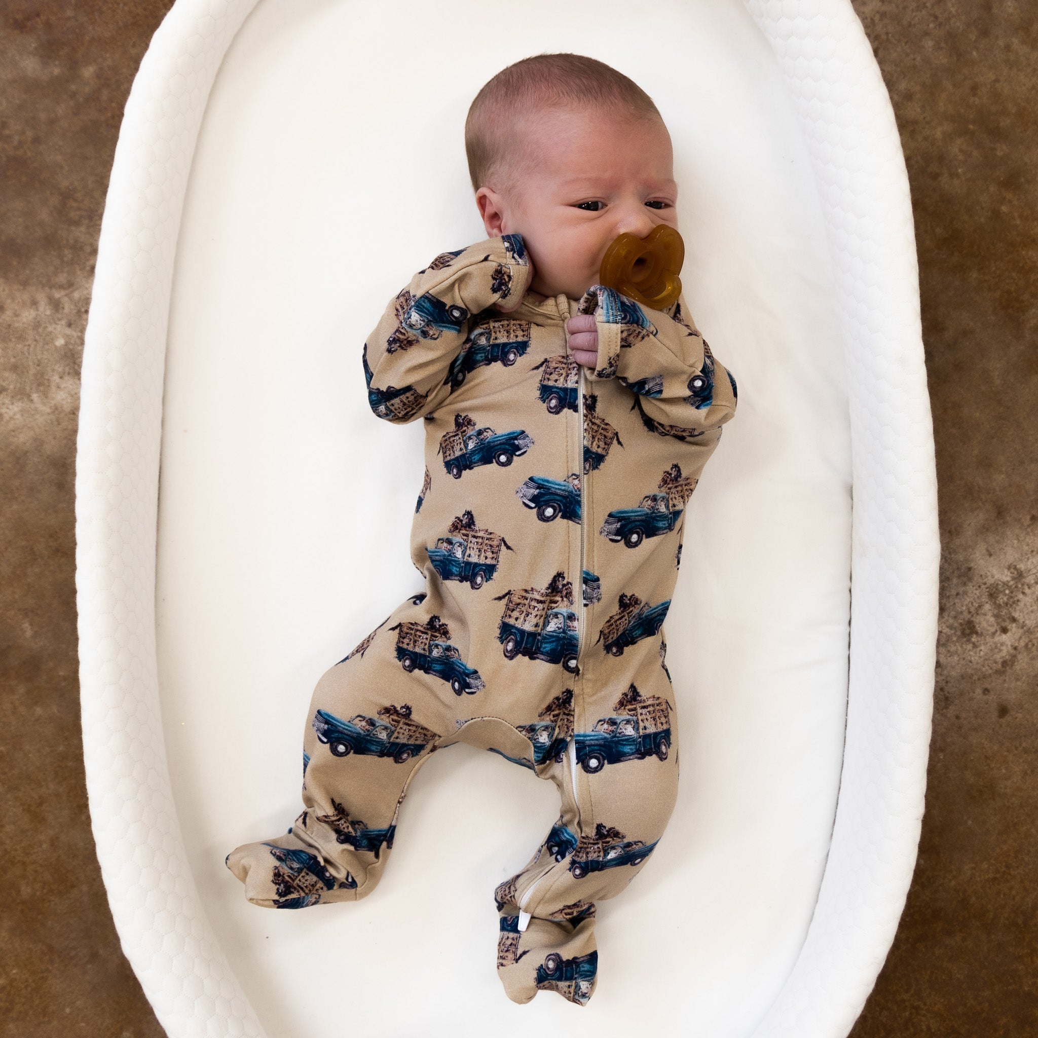 Little Blue Truck Folding Feet Jammies Cowkid Clothing Company