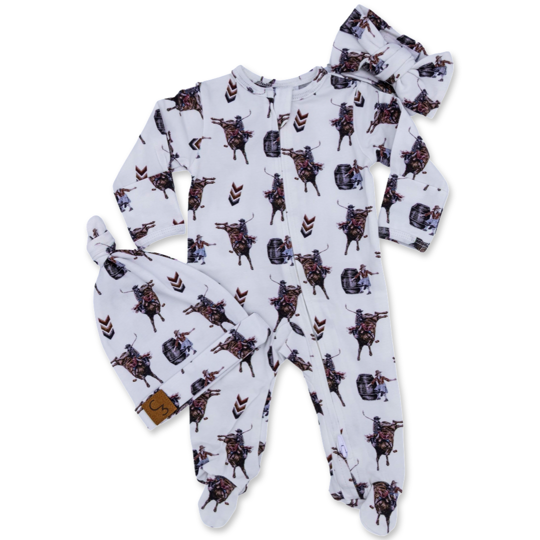 Bull Rider Footed Jammies