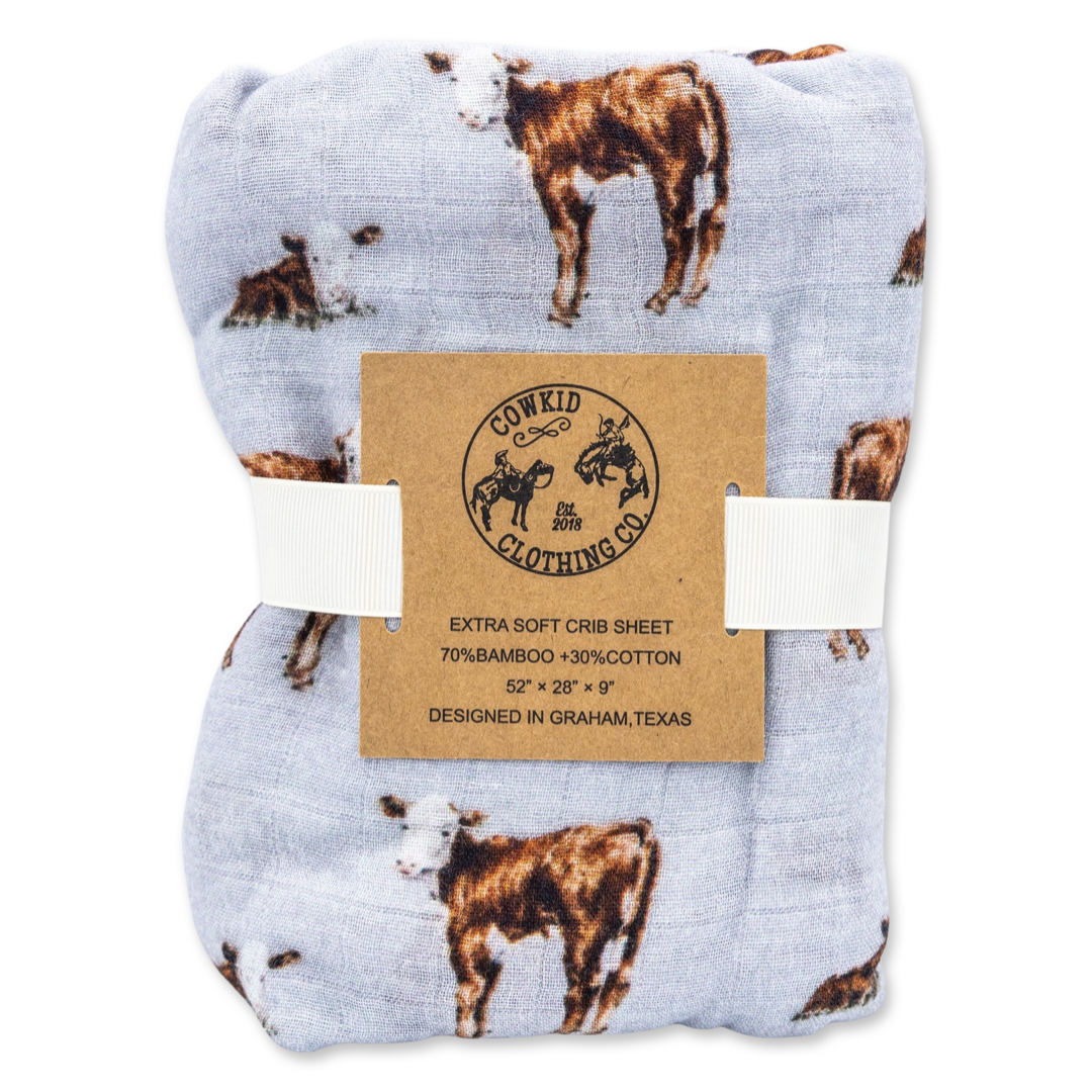 Bull Rider Bamboo Muslin Swaddle – Cowkid Clothing Company