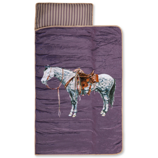 Mauve Ranch Horse Bed Roll