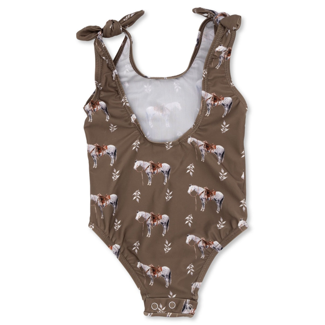 Almond Ranch Horse Swimsuit