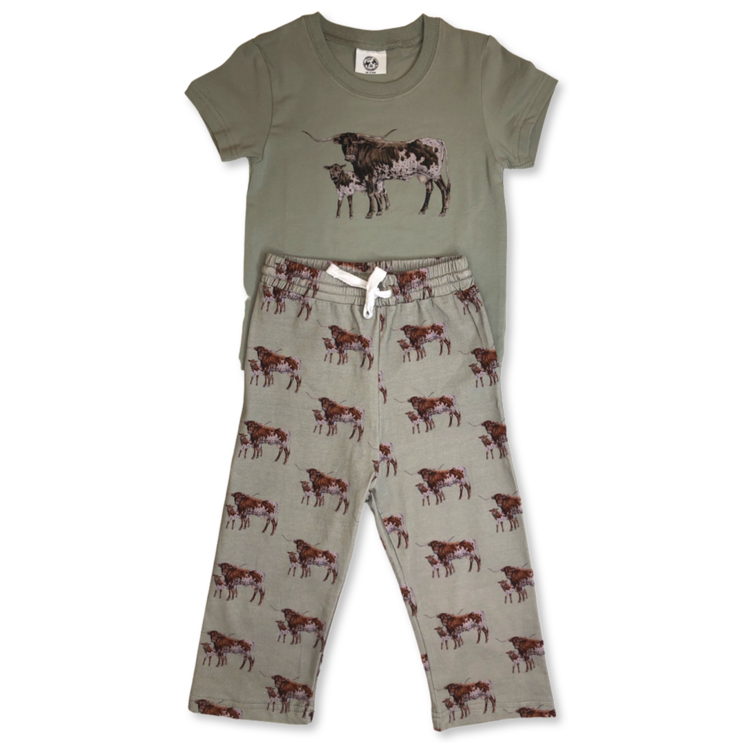 Sagebrush Longhorn Pajama Set