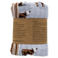 Hereford & Rust Stripe Bamboo Muslin Blanket