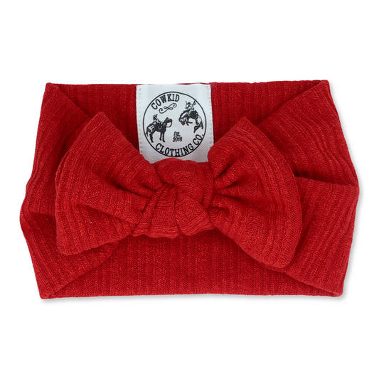 Cherry Red Woven Head Wrap