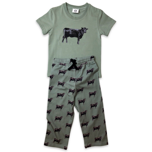 Olive Angus Pajama Set