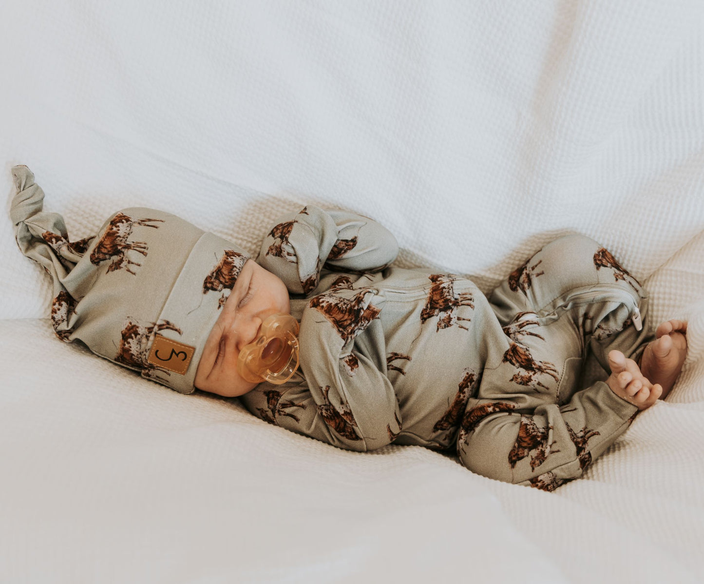 Sagebrush Longhorn Newborn Baby Hat